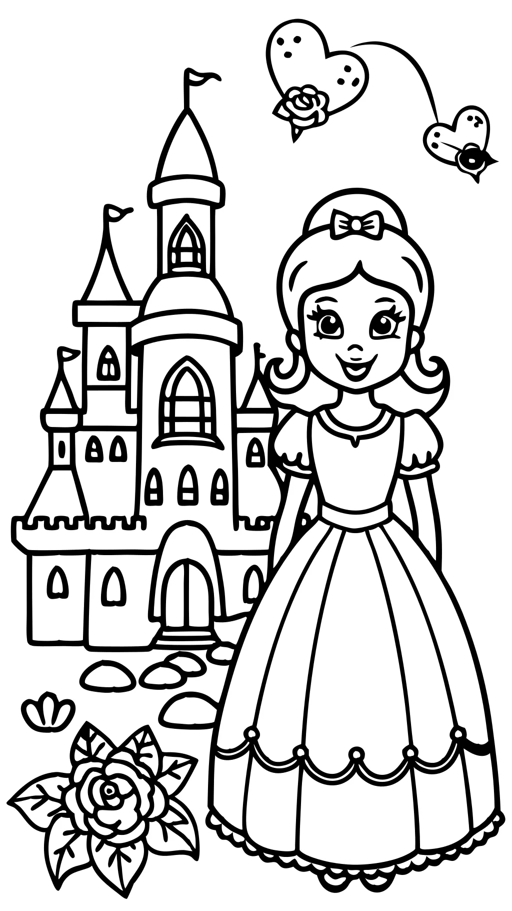 Páginas para colorear de Disney Belle